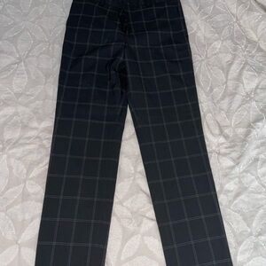 Men's Black Checkered Pants H&M